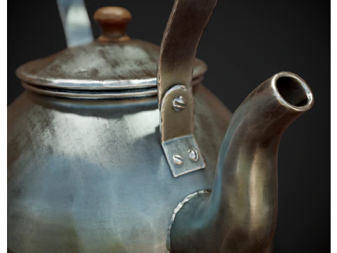 Stylized Kettle 3D Model
