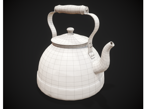 Stylized Kettle Model 3D