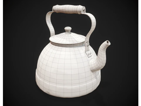 Stylized Kettle 3D Model