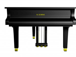 black grand piano k kawai 3D Model