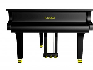 black grand piano k kawai 3D Модель
