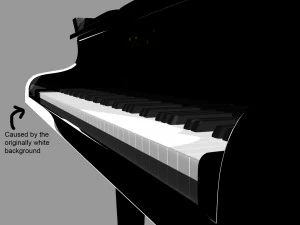 black grand piano k kawai 3D Model