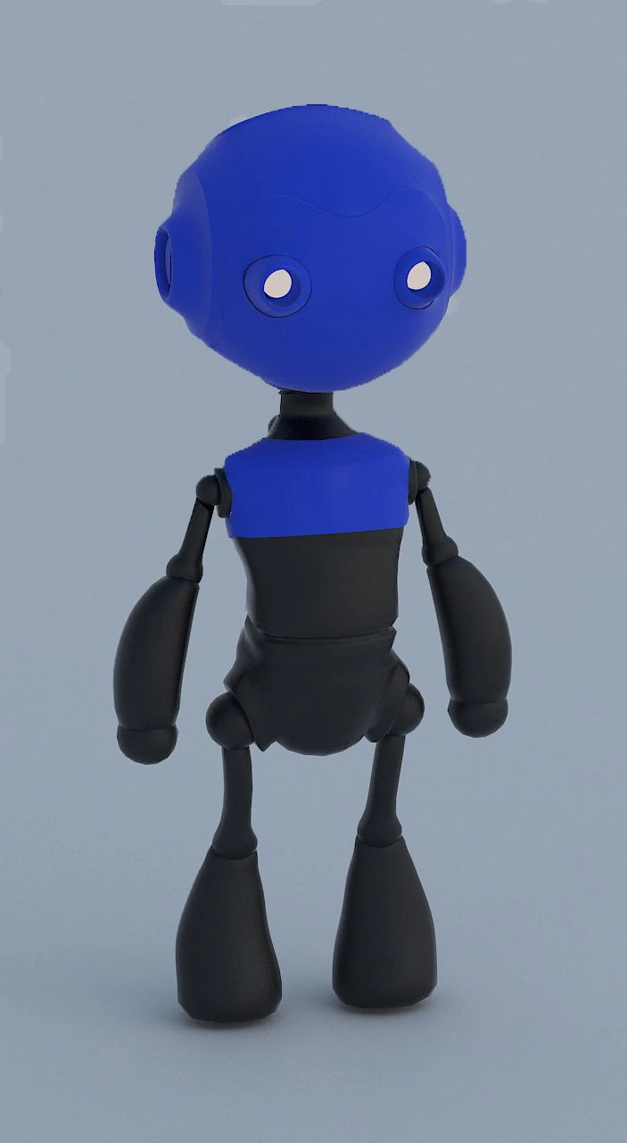robot 3D Model .c4d .max .obj .3ds .fbx .stl .blend 