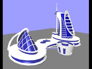 unique building design 3D-Modell