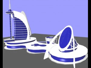 unique building design 3D Model