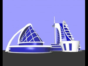 unique building design 3D Model