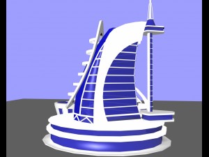 unique building design Model 3D