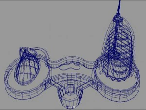 unique building design 3D Model