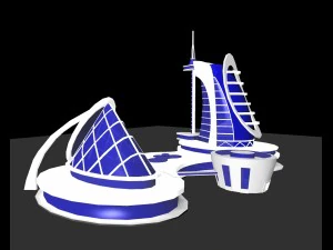unique building design 3D Model