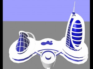unique building design Model 3D