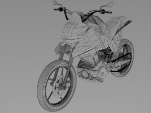 motorcycle 3D मॉडल