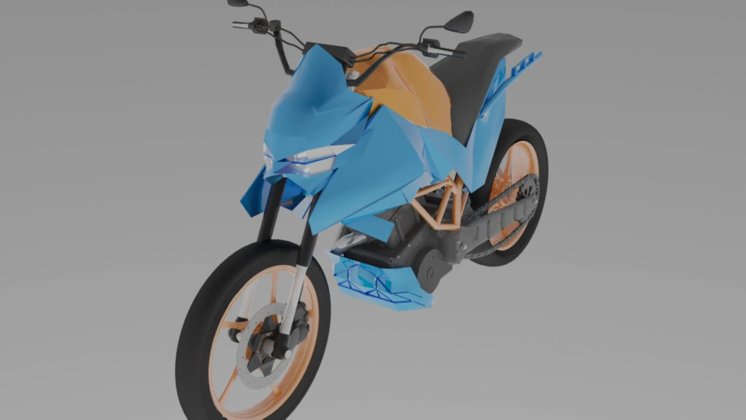 motorcycle 3D Model .c4d .max .obj .3ds .fbx .stl .blend 