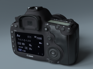 canon eos 5d mark iii lens ef-s 18-135mm 3D Модель