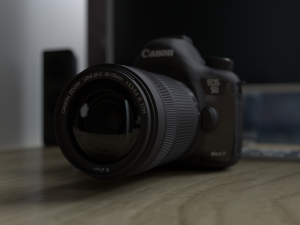 canon eos 5d mark iii lens ef-s 18-135mm 3D Модель