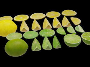 lime and lemon pbr low-poly Modelo 3D