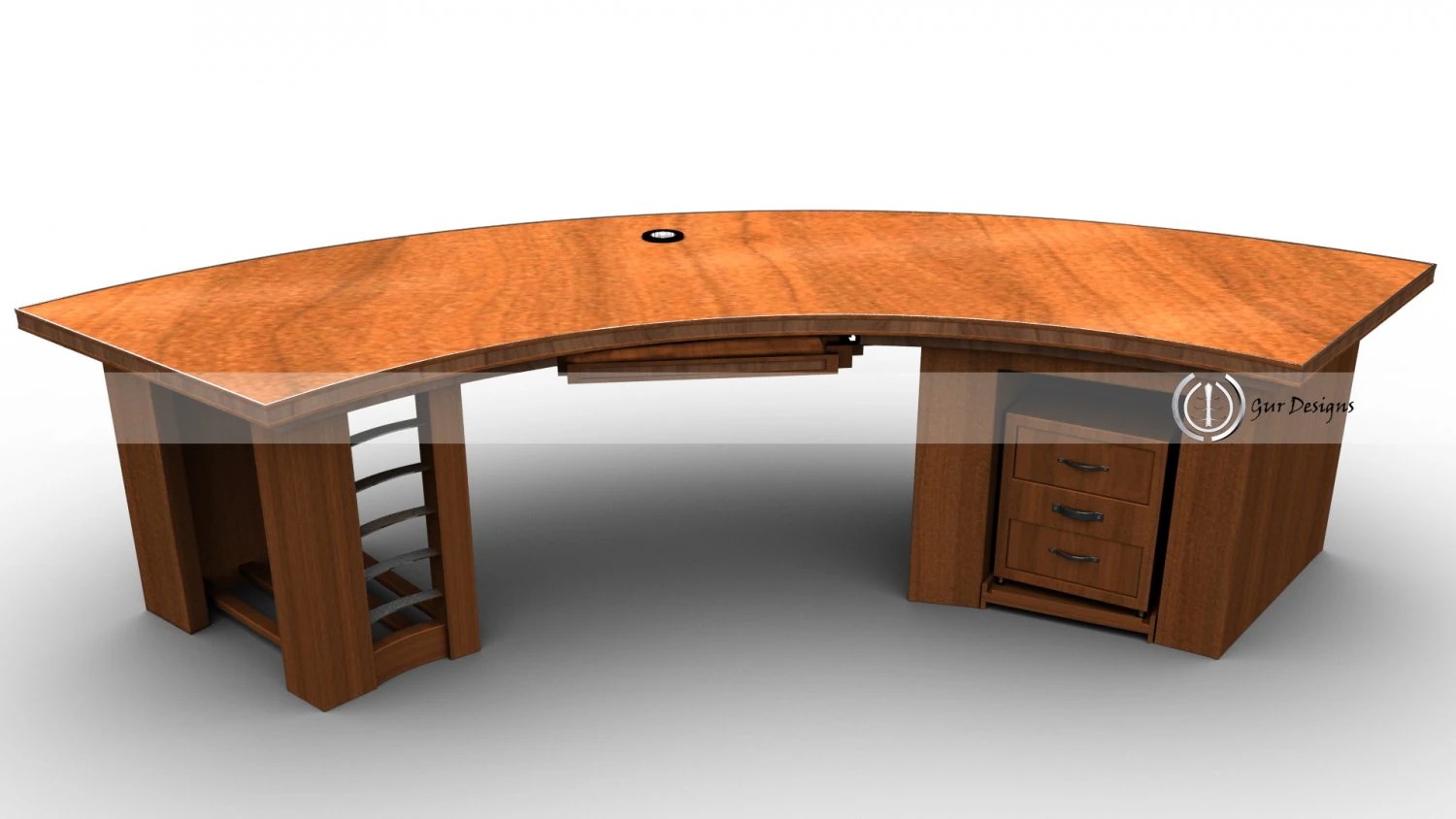 mesa de computadora Modelo 3D .c4d .max .obj .3ds .fbx .stl .blend 
