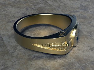 jediring 3Dプリントモデル