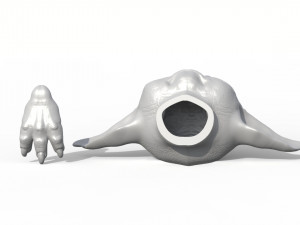 baby yoda doll head and hand 3d print model 3D 프린트 모델