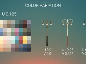 low poly lantern props pack 3D मॉडल