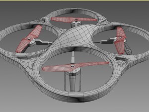 quadrocopter 3D-Modell