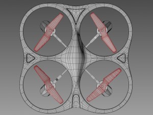 quadrocopter 3D-Modell