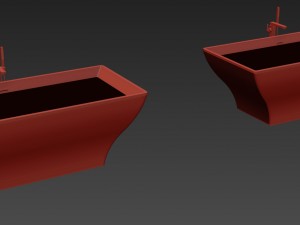 gv bathroom and golden vantage mixer 3D Model