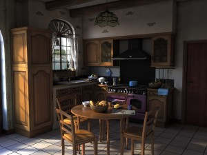 traditional kitchen Modelo 3D