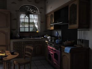 traditional kitchen Modelo 3D