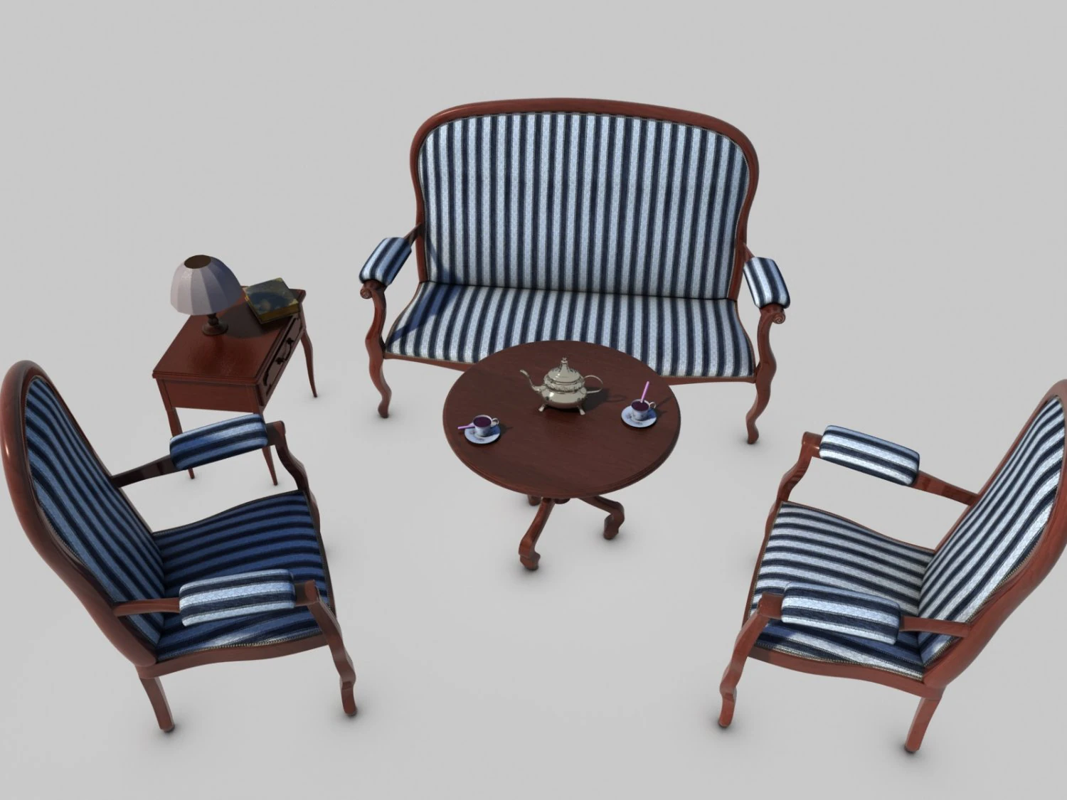tea time 3D Model .c4d .max .obj .3ds .fbx .stl .blend 