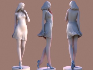 woman walking Modelo de impresión 3D
