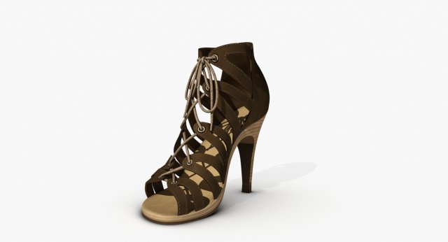 high heeled 3D Model .c4d .max .obj .3ds .fbx .stl .blend 