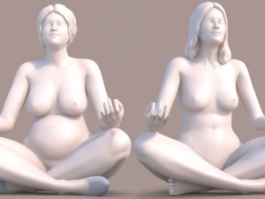 woman yoga 3D Print Model
