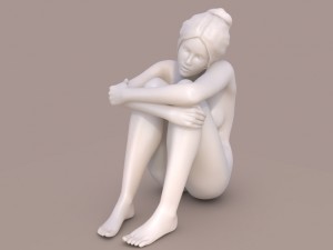 woman sitting 3D Print Model