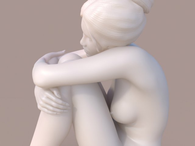 Download woman sitting 3D Model