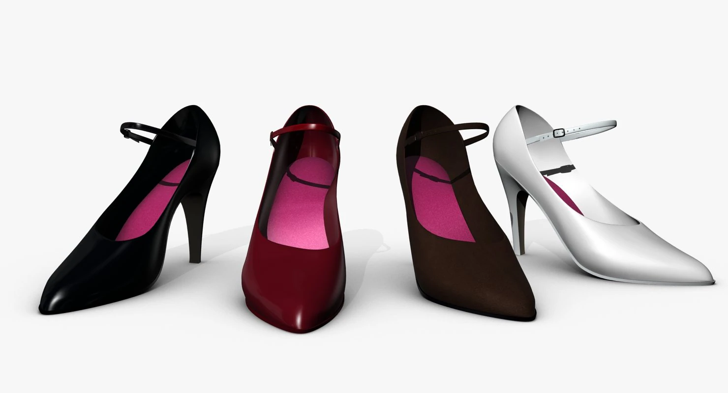 stiletto 3D Model .c4d .max .obj .3ds .fbx .stl .blend 
