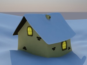 snow house Model 3D