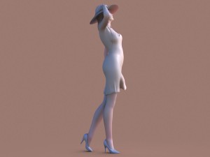woman walk Modelo de Impressão 3D