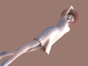 woman walk 3D Print Model