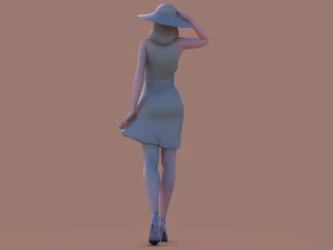woman walk 3D Print Model
