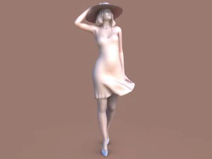 woman walk 3D Print Model