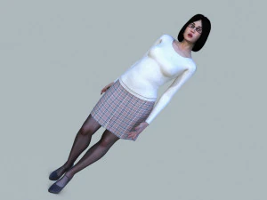 kobiety na co dzień Model 3D