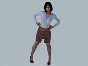 women casual Modelo 3D