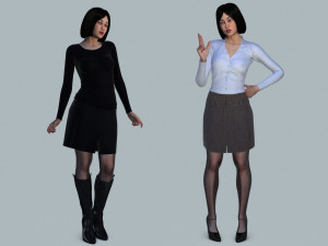 women casual Modelo 3D