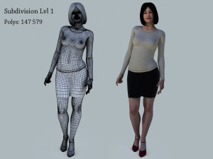 women casual Modelo 3D