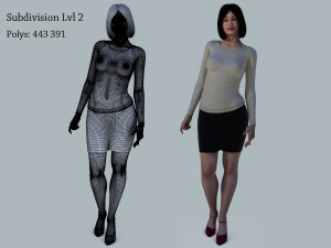 women casual Modelo 3D