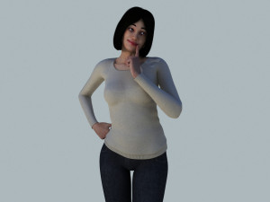 women casual Modelo 3D