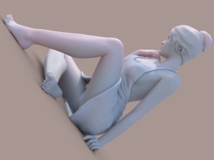 woman sitting Modelo de impresión 3D