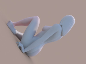 woman sitting Modelo de impresión 3D