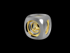 chamfered hollow cube 3D Модель