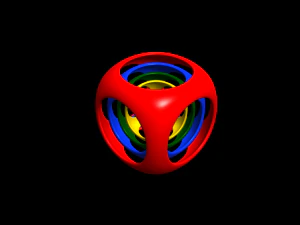 chamfered hollow cube 3D Model